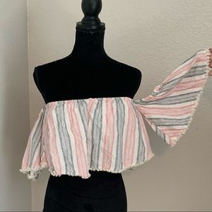 GB Girl crop shirt top blouse summer